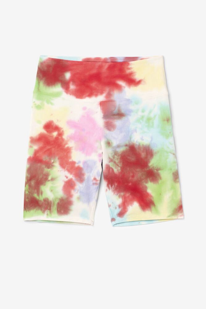 Fila Shorts Womens Multicolor Taima Tie Dye Bike - Ireland 68125-DCMS